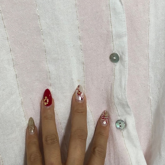 Rails Pink & White Striped Tie-Front Button Shirt - Picture 5 of 9